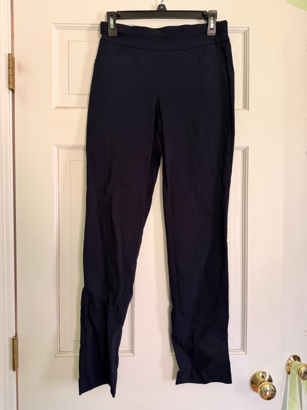 Talbots Blue Straight-Leg Pull On Pants